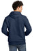 Jerzees 700M Mens Eco Premium Hooded Sweatshirt Hoodie Navy Blue Back