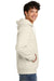 Jerzees 700M Mens Eco Premium Hooded Sweatshirt Hoodie Heather Sweet Cream Side