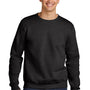 Jerzees Mens Eco Premium Moisture Wicking Crewneck Sweatshirt - Heather Ink Black