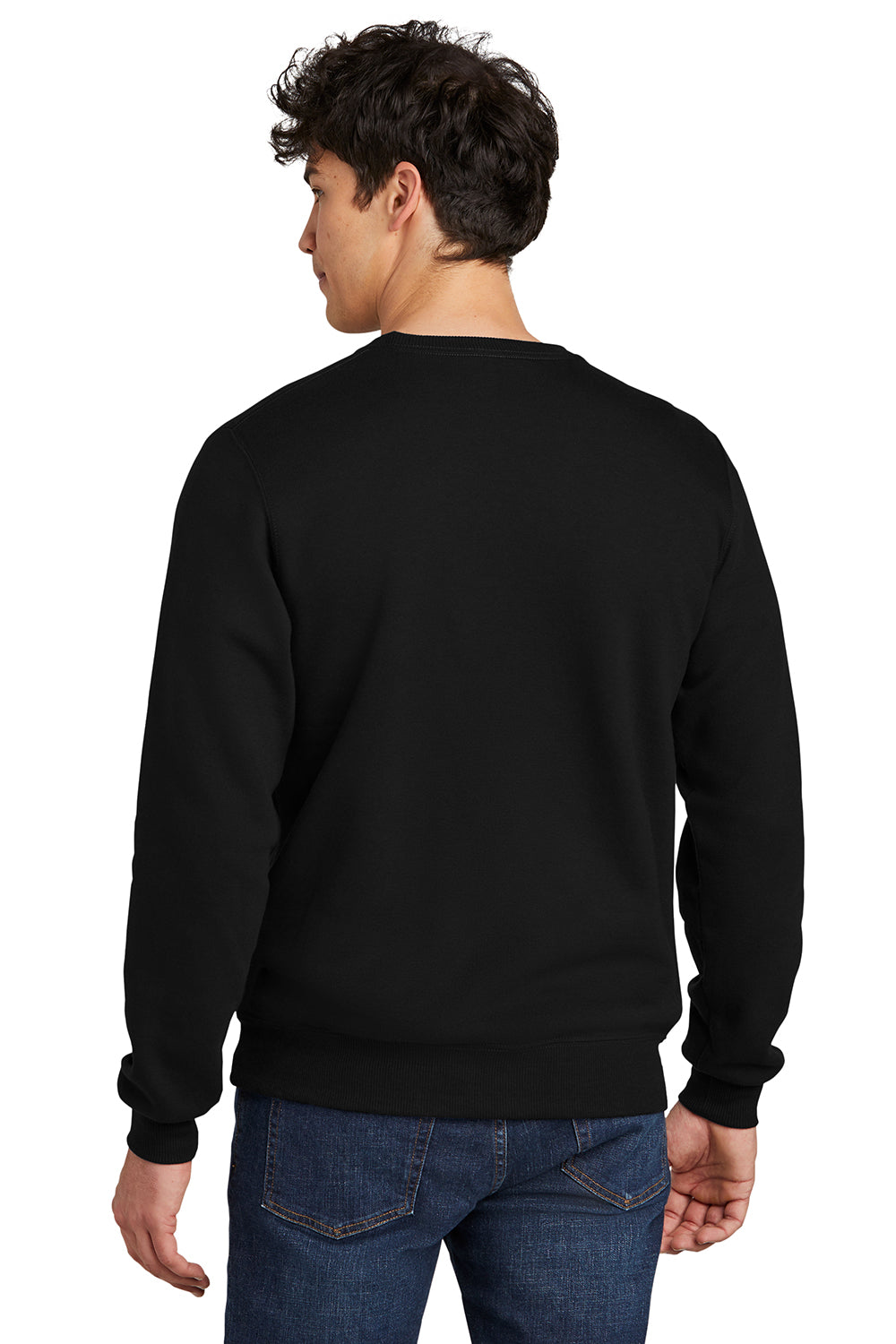 Jerzees 701M Mens Eco Premium Crewneck Sweatshirt Ink Black Back