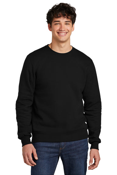 Jerzees 701M Mens Eco Premium Crewneck Sweatshirt Ink Black Front