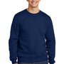 Jerzees Mens Eco Premium Moisture Wicking Crewneck Sweatshirt - Navy Blue