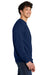 Jerzees 701M Mens Eco Premium Crewneck Sweatshirt Navy Blue Side