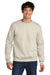 Jerzees 701M Mens Eco Premium Crewneck Sweatshirt Heather Sweet Cream Front