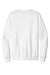Jerzees 701M Mens Eco Premium Crewneck Sweatshirt White Flat Back