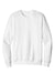 Jerzees 701M Mens Eco Premium Crewneck Sweatshirt White Flat Front