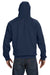 Dri Duck 7033 Mens Crossfire PowerFleece Full Zip Hooded Sweatshirt Hoodie Navy Blue Back