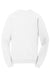 Port & Company Mens Beach Wash Fleece Crewneck Sweatshirt White Flat Back