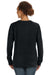 Anvil 72000L Womens French Terry Crewneck Sweatshirt Black Back