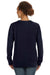 Anvil 72000L Womens French Terry Crewneck Sweatshirt Navy Blue Back