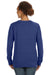 Anvil 72000L Womens French Terry Crewneck Sweatshirt Heather Blue Back