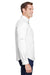Columbia 7253 Mens Tamiami II Moisture Wicking Long Sleeve Button Down Shirt w/ Double Pockets White Side