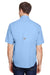 Columbia 7266 Mens Tamiami II Moisture Wicking Short Sleeve Button Down Shirt w/ Double Pockets Sail Blue Back