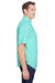 Columbia 7266 Mens Tamiami II Moisture Wicking Short Sleeve Button Down Shirt w/ Double Pockets Gulf Stream Green Side