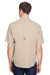 Columbia 7266 Mens Tamiami II Moisture Wicking Short Sleeve Button Down Shirt w/ Double Pockets Fossil Brown Back