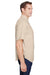 Columbia 7266 Mens Tamiami II Moisture Wicking Short Sleeve Button Down Shirt w/ Double Pockets Fossil Brown Side