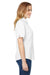 Columbia 7277 Womens Tamiami II Moisture Wicking Short Sleeve Button Down Shirt w/ Double Pockets White Side
