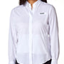 Columbia Womens Tamiami II Moisture Wicking Long Sleeve Button Down Shirt w/ Double Pockets - White