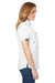 Columbia 7313 Womens Bahama Moisture Wicking Short Sleeve Button Down Shirt w/ Double Pockets White Side