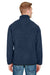 Dri Duck 7352 Mens Denali Fleece 1/4 Zip Sweatshirt Navy Blue Back