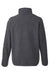Dri Duck 7355 Mens Brooks Sherpa Fleece 1/4 Snap Sweatshirt Charcoal Grey Flat Back