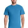 Next Level Mens Inspired Dye Jersey Short Sleeve Crewneck T-Shirt - Ocean Blue - Closeout