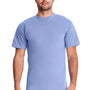 Next Level Mens Inspired Dye Jersey Short Sleeve Crewneck T-Shirt - Periwinkle Blue - Closeout