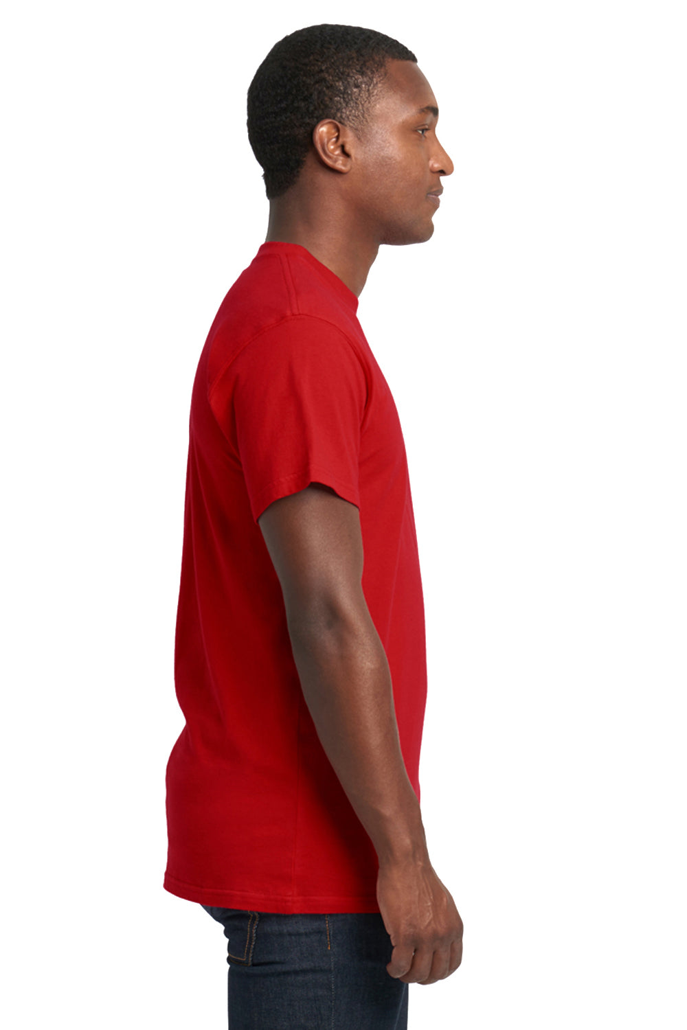 Next Level 7410S Mens Power Short Sleeve Crewneck T-Shirt Red Side