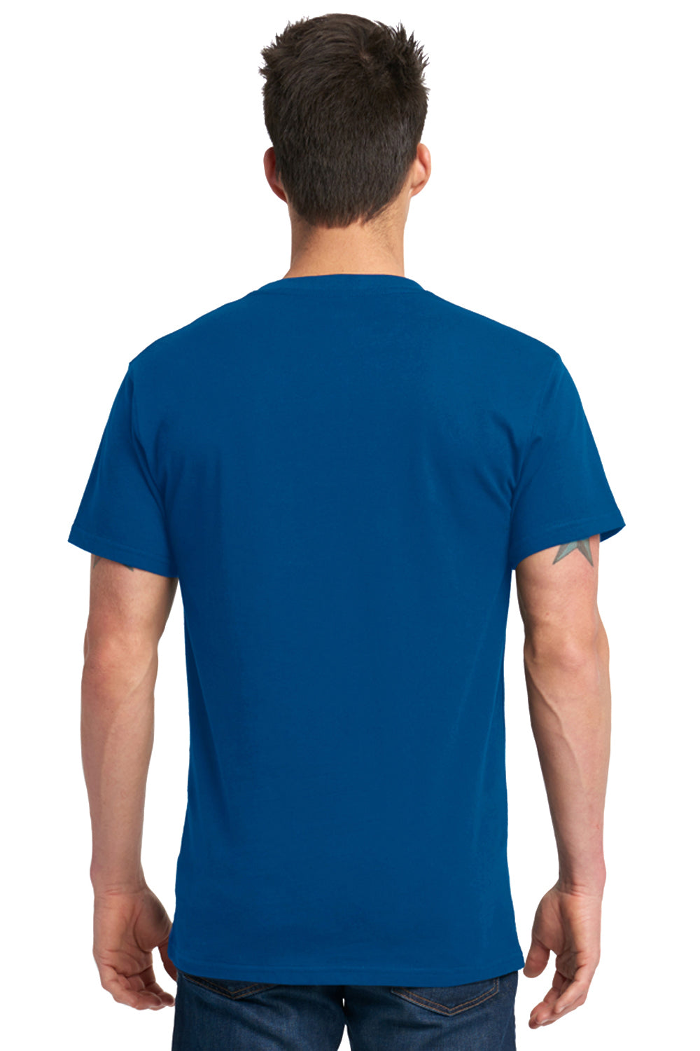 Next Level 7410S Mens Power Short Sleeve Crewneck T-Shirt Royal Blue Back