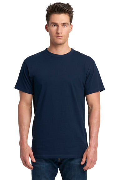 Next Level 7410S Mens Power Short Sleeve Crewneck T-Shirt Navy Blue Front