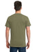 Next Level 7410S Mens Power Short Sleeve Crewneck T-Shirt Military Green Back