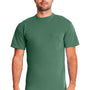 Next Level Mens Inspired Dye Jersey Short Sleeve Crewneck T-Shirt w/ Pocket - Clover Green - Closeout