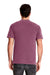 Next Level 7415 Mens Inspired Dye Jersey Short Sleeve Crewneck T-Shirt w/ Pocket Shiraz Purple Back