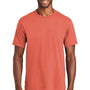 Port & Company Mens Fan Favorite Short Sleeve Crewneck T-Shirt - Coral