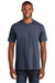 Port & Company PC450 Mens Fan Favorite Short Sleeve Crewneck T-Shirt Heather Navy Blue Front