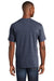 Port & Company PC450 Mens Fan Favorite Short Sleeve Crewneck T-Shirt Heather Navy Blue Back