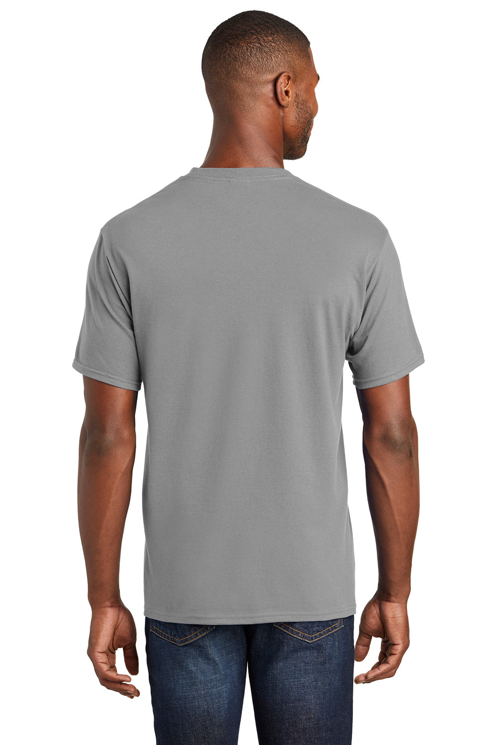 Port & Company PC450 Mens Fan Favorite Short Sleeve Crewneck T-Shirt Medium Grey Back