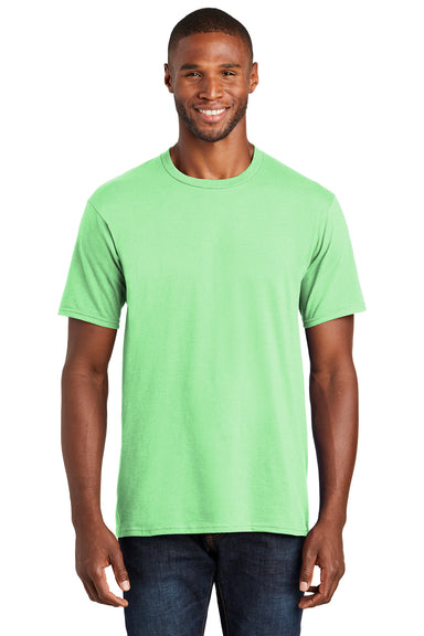 Port & Company PC450 Mens Fan Favorite Short Sleeve Crewneck T-Shirt Spearmint Green Front