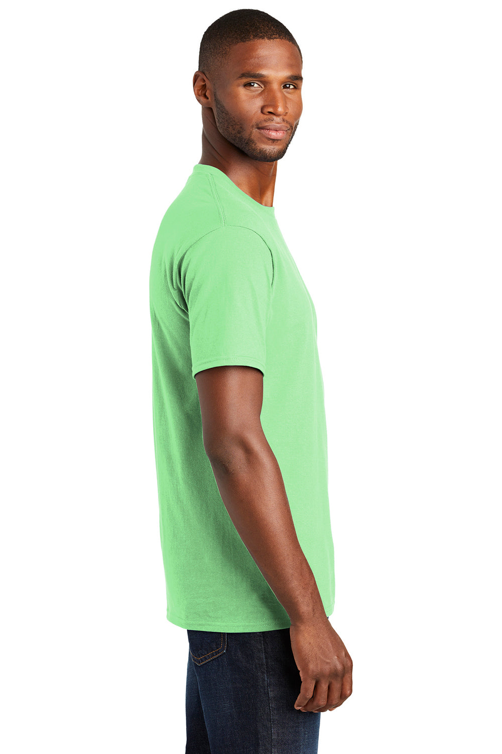 Port & Company PC450 Mens Fan Favorite Short Sleeve Crewneck T-Shirt Spearmint Green Side