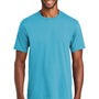Port & Company Mens Fan Favorite Short Sleeve Crewneck T-Shirt - Tidal Wave Blue