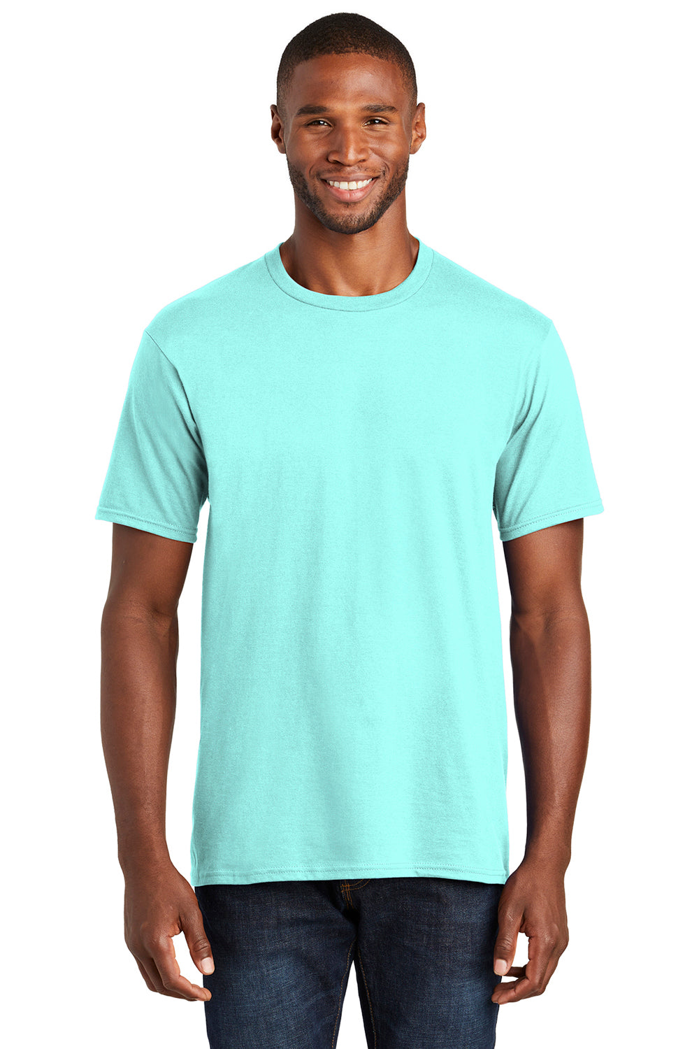 Port & Company PC450 Mens True Celadon Blue Fan Favorite Short Sleeve  Crewneck T-Shirt —