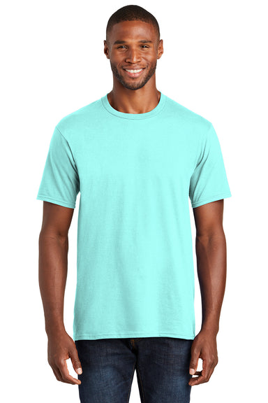 Port & Company PC450 Mens Fan Favorite Short Sleeve Crewneck T-Shirt True Celadon Blue Front