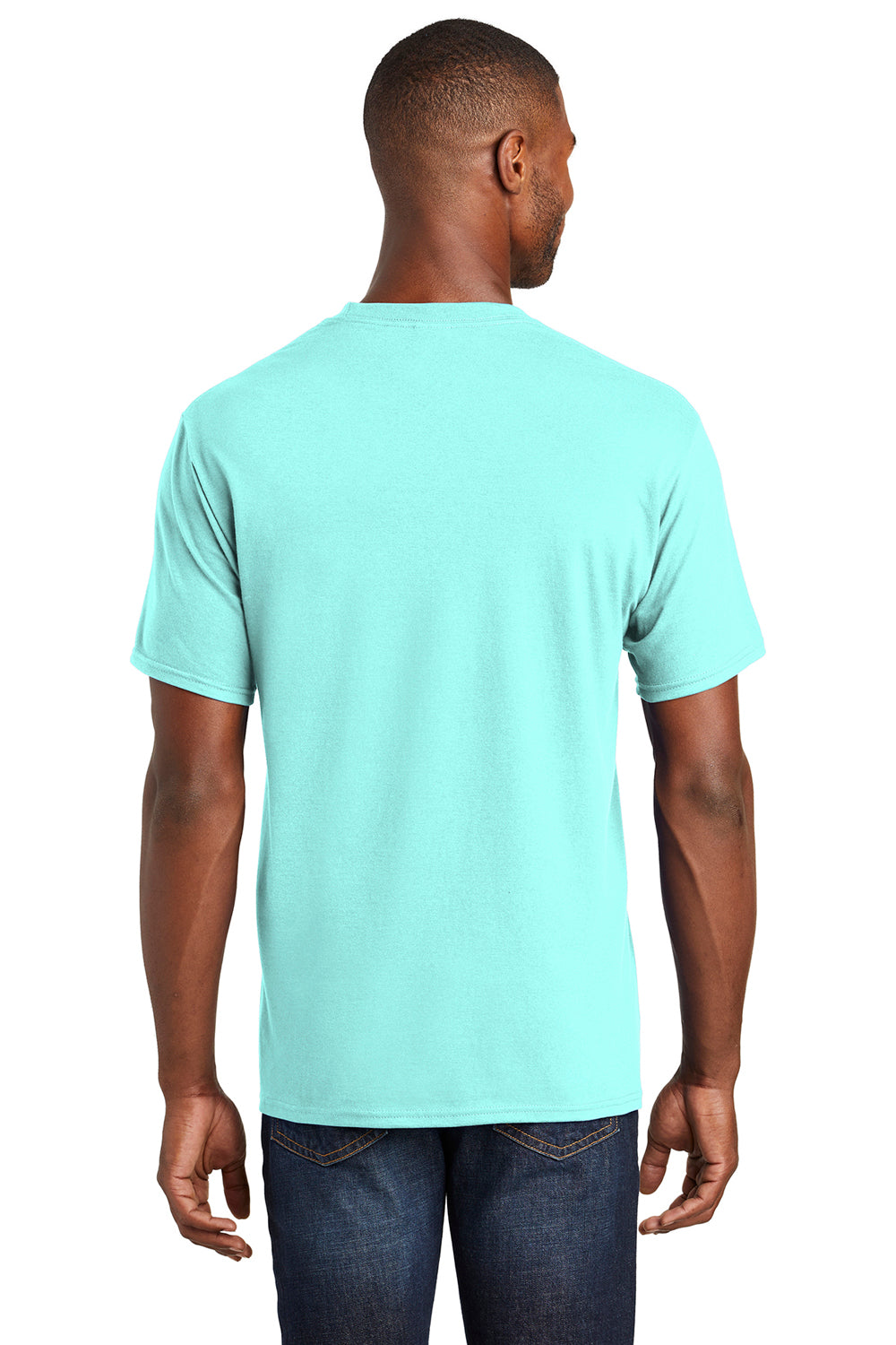 Port & Company PC450 Mens Fan Favorite Short Sleeve Crewneck T-Shirt True Celadon Blue Back