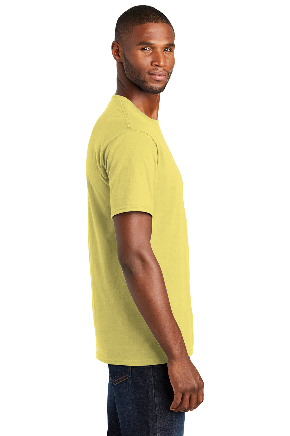 Port & Company PC450 Mens Fan Favorite Short Sleeve Crewneck T-Shirt Yellow Side