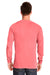 Next Level 7451 Mens Inspired Dye Jersey Long Sleeve Crewneck T-Shirt w/ Pocket Pink Guava Back