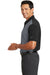 Nike 746101 Mens Icon Dri-Fit Moisture Wicking Short Sleeve Polo Shirt Dark Grey/Black Side
