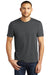 District DM130 Mens Perfect Tri Short Sleeve Crewneck T-Shirt Charcoal Grey Front