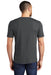 District DM130 Mens Perfect Tri Short Sleeve Crewneck T-Shirt Charcoal Grey Back