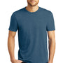 District Mens Perfect Tri Short Sleeve Crewneck T-Shirt - Heather Neptune Blue