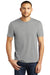 District DM130 Mens Perfect Tri Short Sleeve Crewneck T-Shirt Heather Grey Front